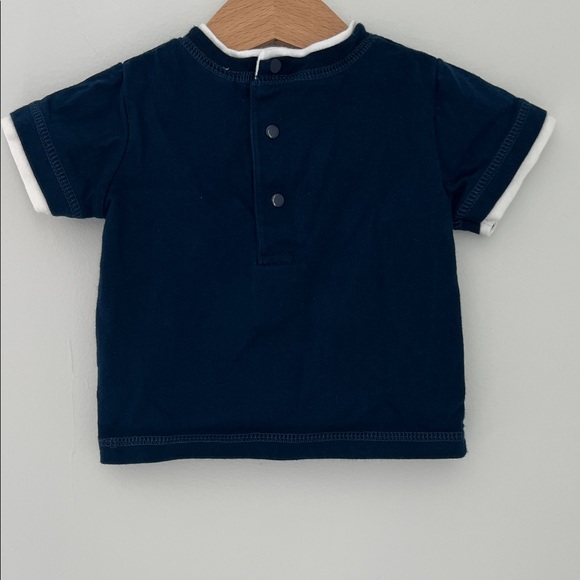 Little Me Baby Navy with Dog in Canoe Graphic Tee Style# 84803LK/LKI Size 6M - Picture 4 of 14